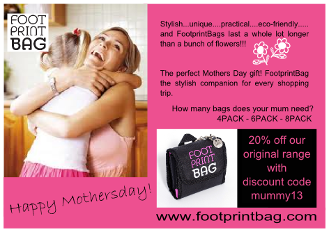 Mothers Day Gift Footprint Bag Mothers Day Gift Footprint Bag