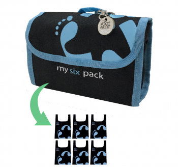 Reusable bag 6-Pack Footprint Bag - Blue Original